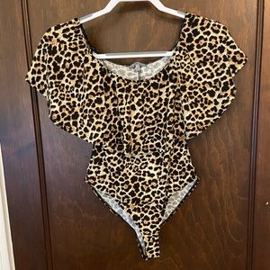 Cheetah print body suit